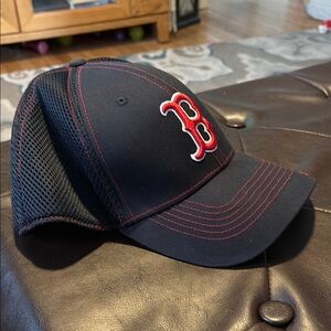Navy and Red Baseball Cap
